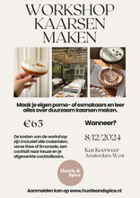 Afbeelding in Gallery-weergave laden, Workshop (cocktail) kaarsen maken | 8 december 2024 14:00 | Espresso Martini-kaars/ Pornstar Martini-kaars