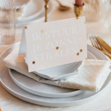 Afbeelding in Gallery-weergave laden, IK STUUR JE ZONNESTRALEN - gevouwen kaart A6 foliedruk