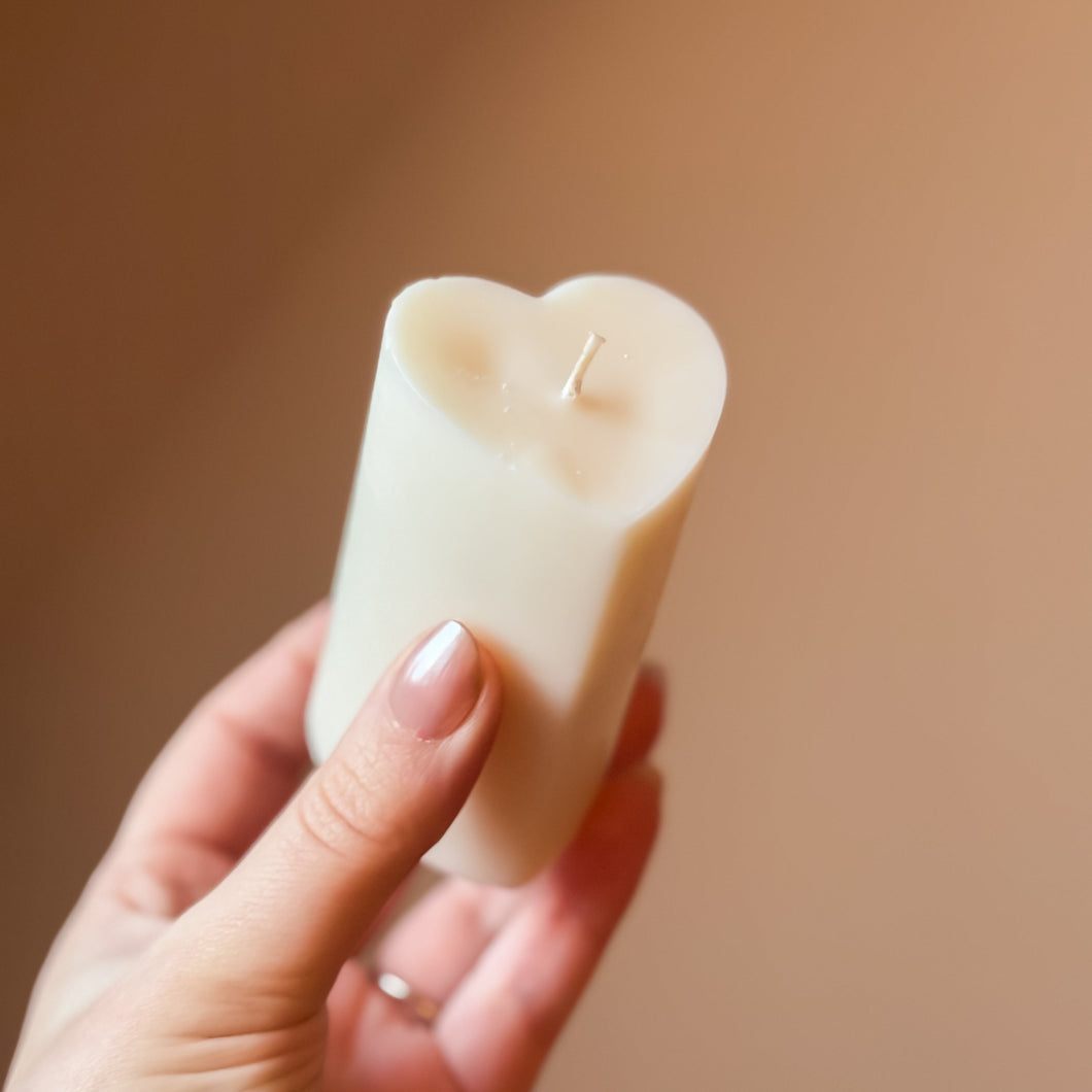 Big heart candle