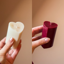 Load image into Gallery viewer, Big heart candle
