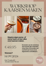 Load image into Gallery viewer, Workshop (cocktail) candle making | September 14 2:00 PM - Espresso Martini candle / Pornstar Martini candle
