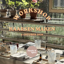 Load image into Gallery viewer, Workshop (cocktail) kaarsen maken | Zondag 4 oktober 2026 - 15:00 | Espresso Martini-kaars/ Pornstar Martini-kaars
