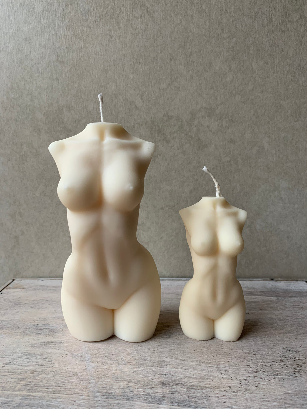 Torso kaars vrouw | Set van 2