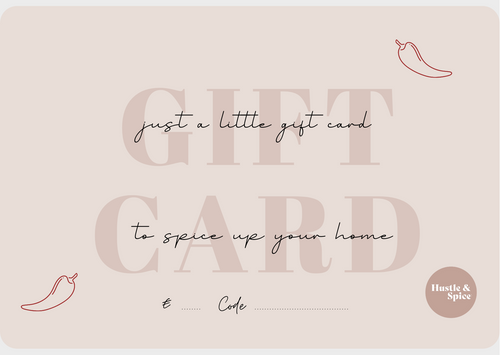 Online giftcard Hustle & Spice