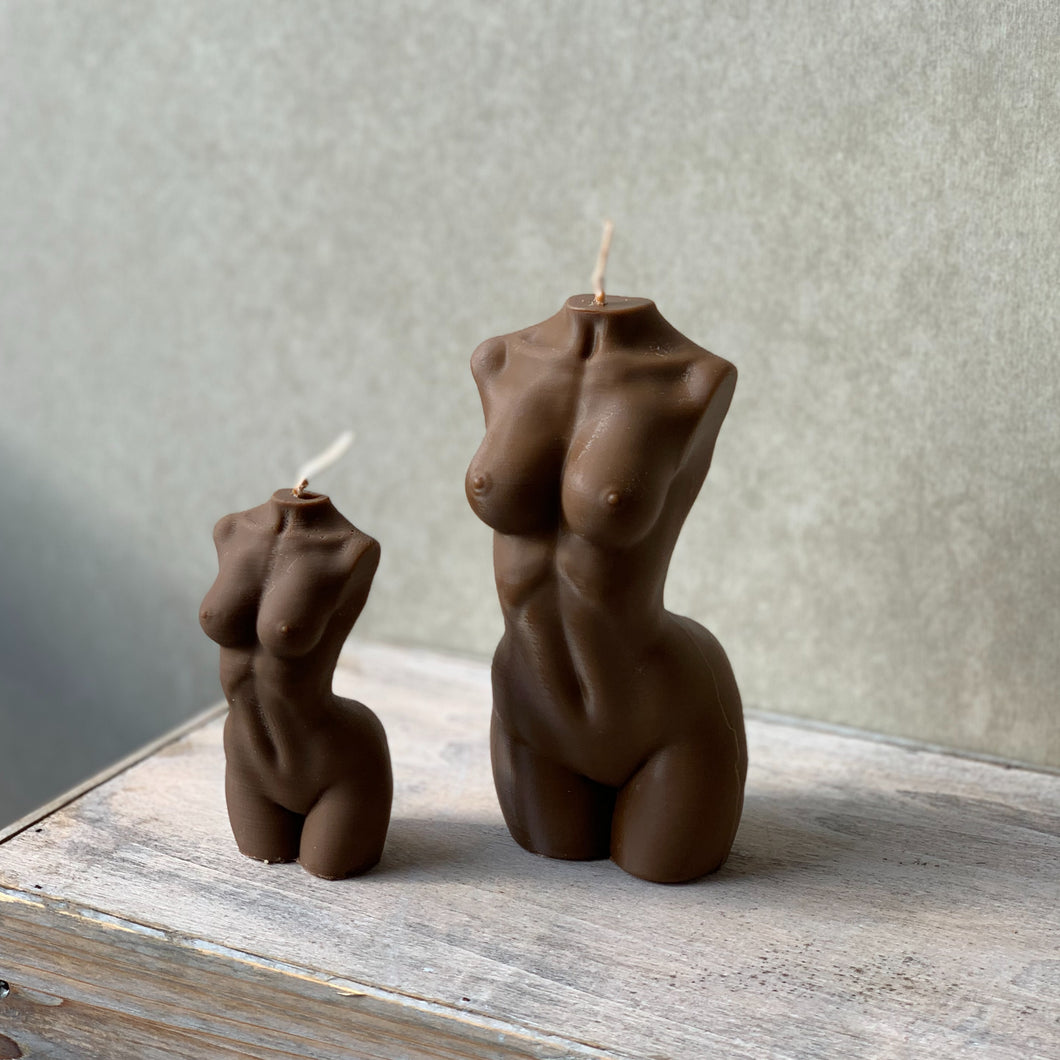 Torso kaars vrouw L | Cacao