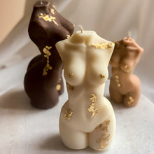 Afbeelding in Gallery-weergave laden, Gold Flake torso kaars
