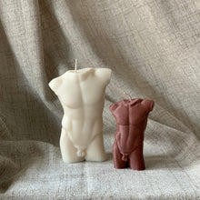 Afbeelding in Gallery-weergave laden, Set van 2 | Torso kaars man
