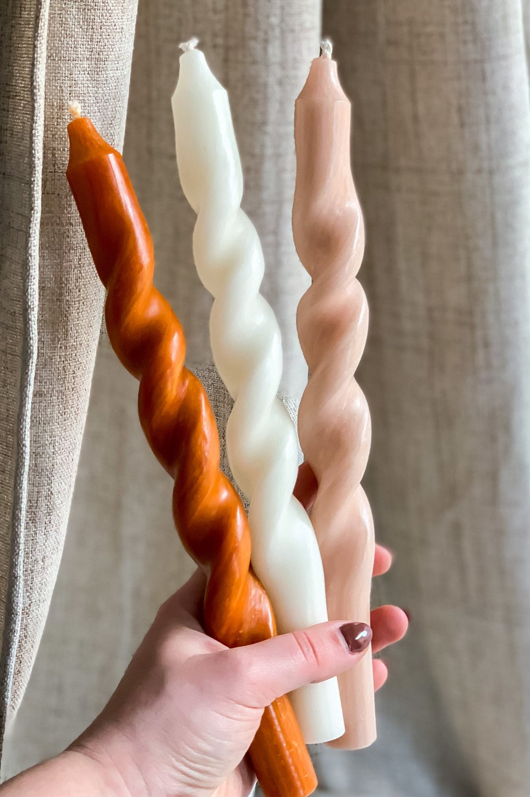 Twisted Candles - set van 3